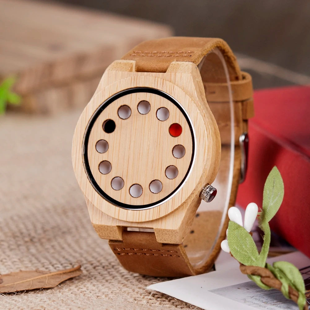 Montres QUARTZ en bois et bambou Femmes